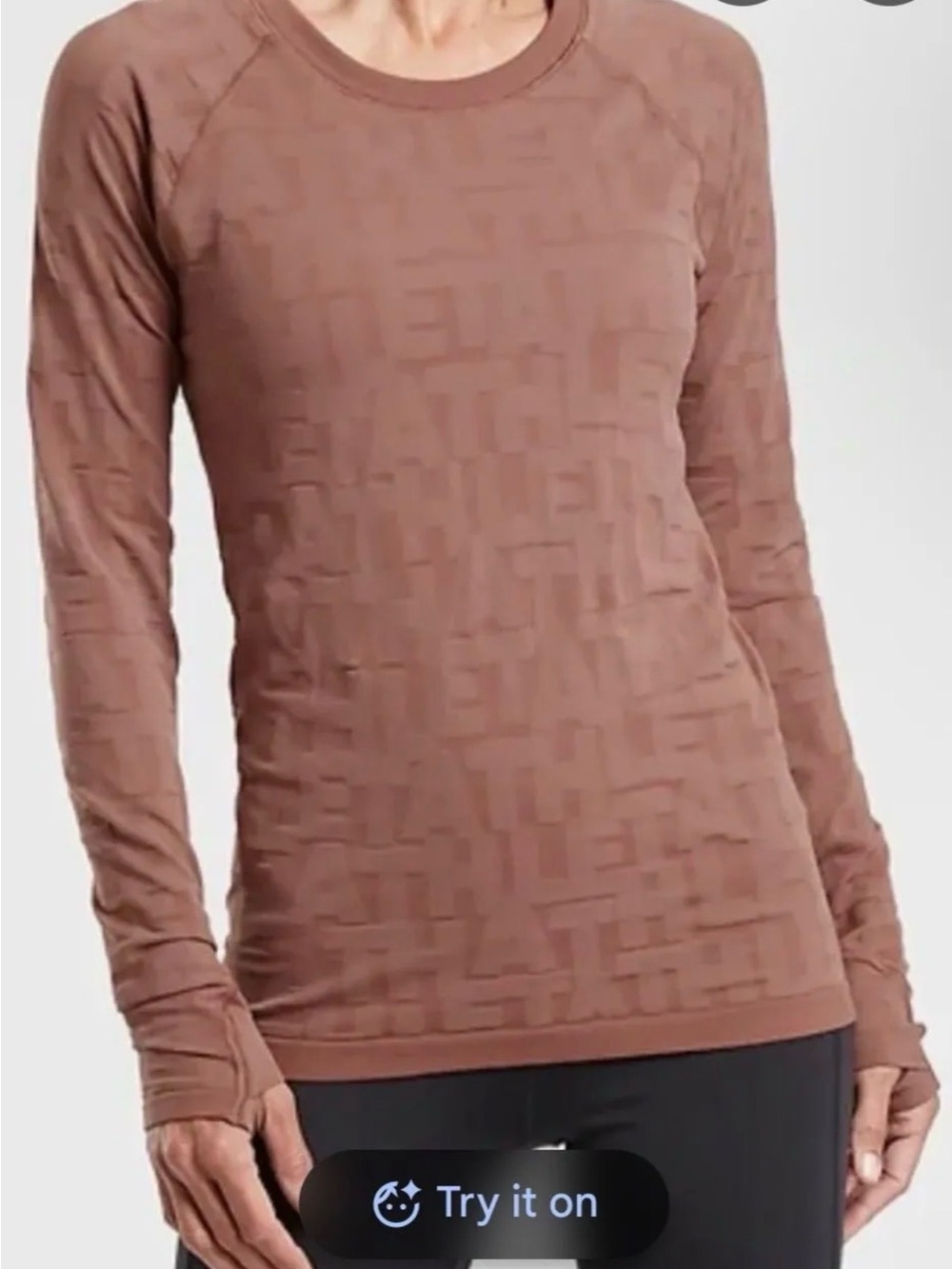 64. EUC Athleta Momentum Seamless Monogram Sz XL